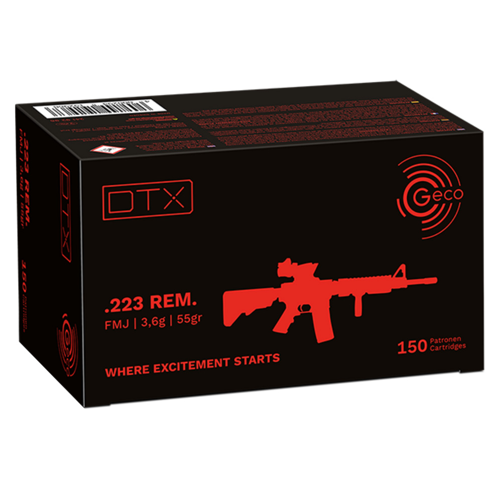 Geco .223 Rem. DTX FMJ 3,6g/55grs.