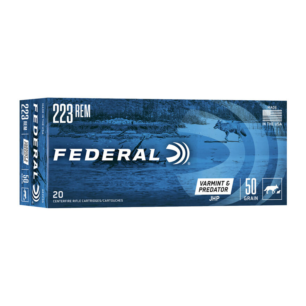 Federal Premium .223 Rem. Varmint & Predator JHP 3,24g/50grs.