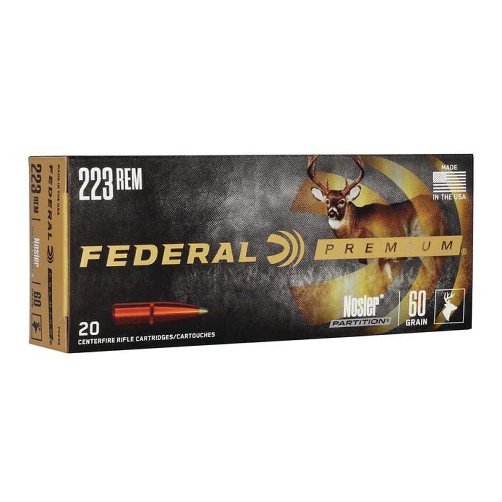 Federal Premium .223 Rem. Nosler Partition 3,89g/60grs.