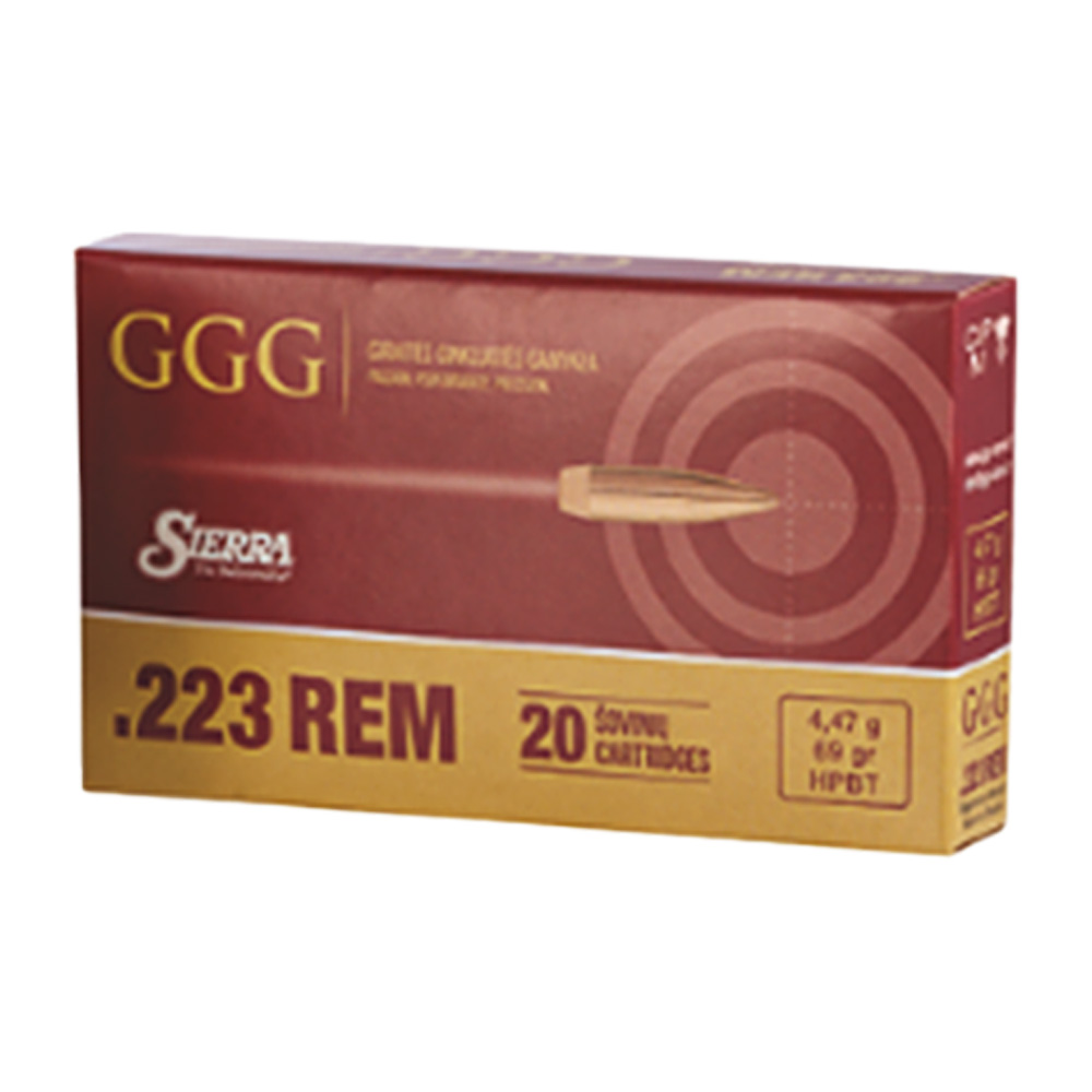 GGG .223 Rem. Sierra Match King HPBT 4,47g/69grs.