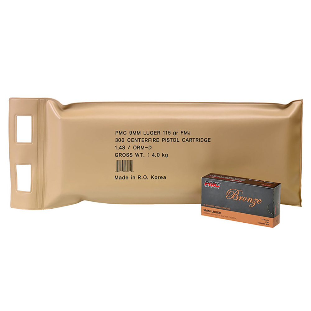 PMC 9 mm Luger Bronze Battle-Pack FMJ 7,45g/115grs.