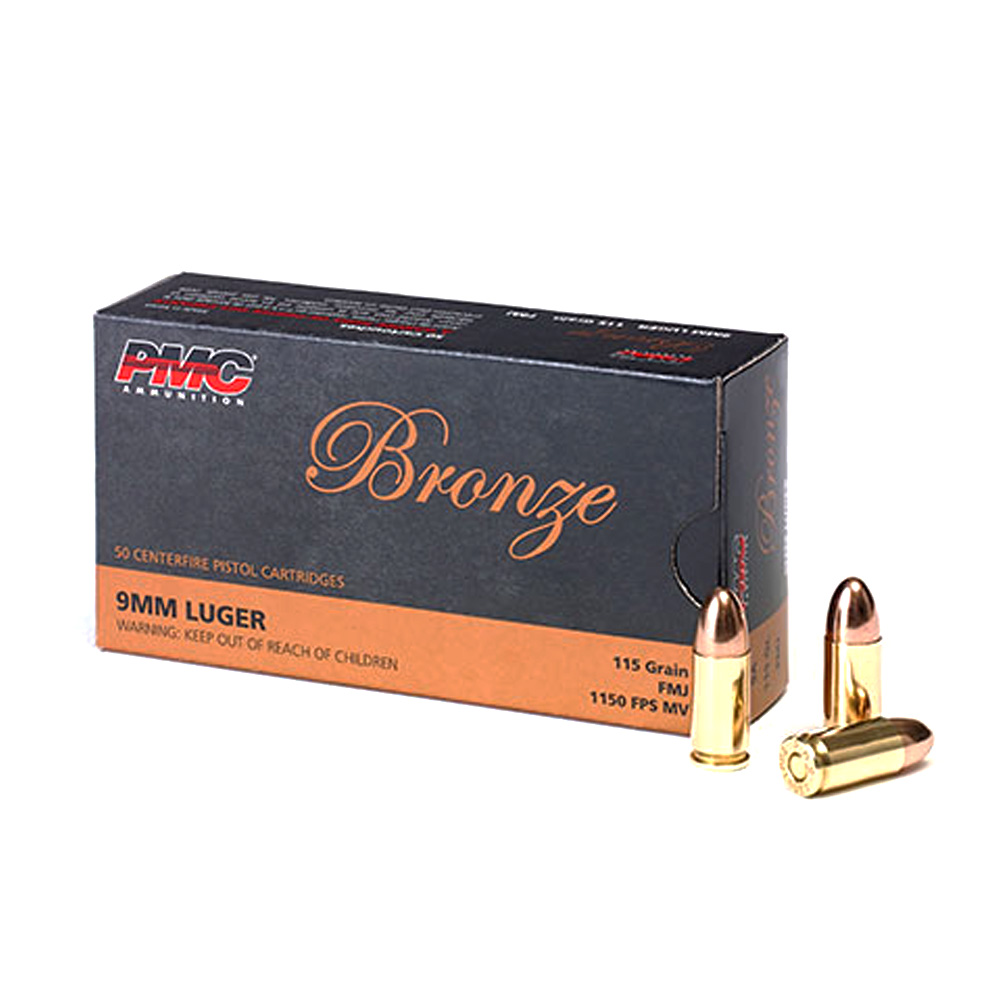 PMC 9 mm Luger Bronze FMJ 7,45g/115grs.