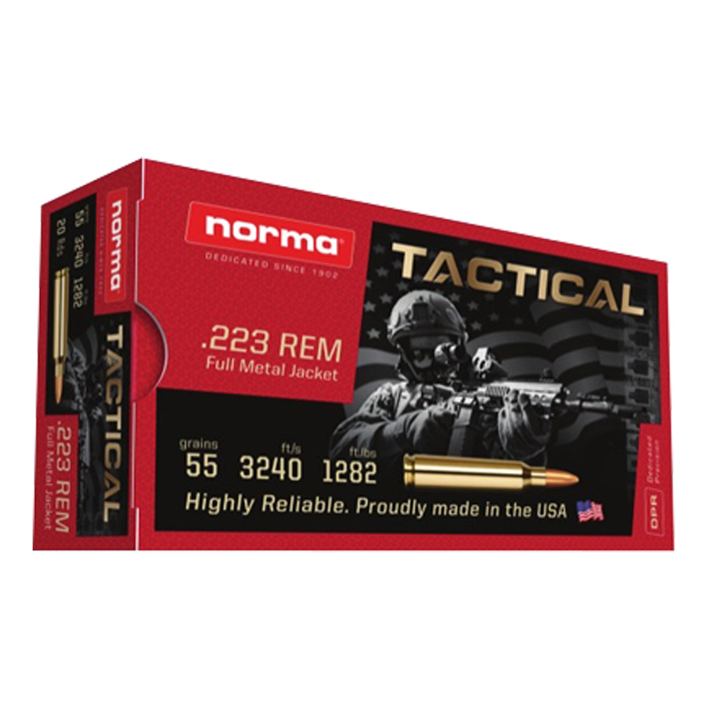 Norma .223 Rem. Tactical FMJ 3,6g/55grs.