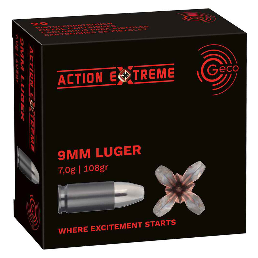 Geco 9 mm Luger Action Extreme 7,0g/108grs.