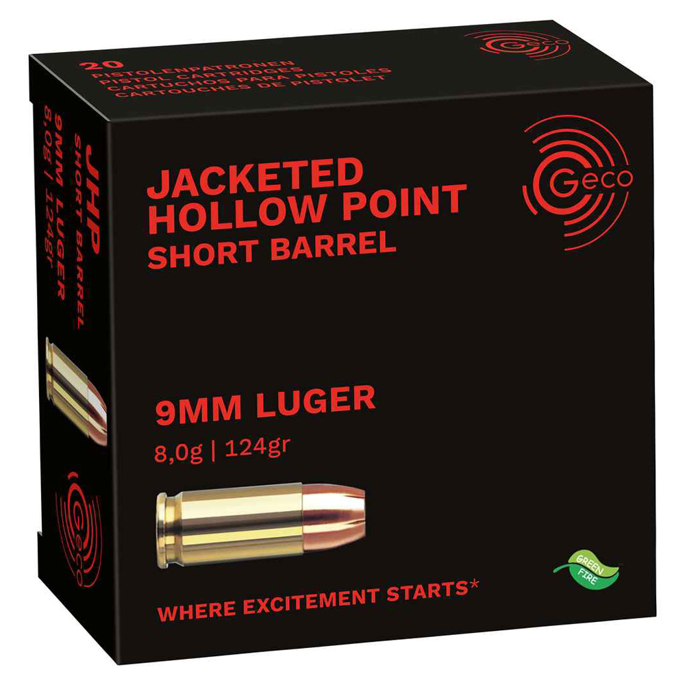 Geco 9 mm Luger HP 8,0g/124grs.
