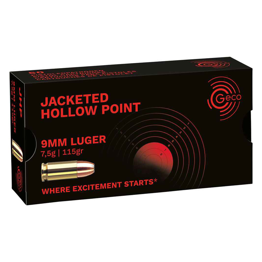 Geco 9 mm Luger HP 7,5g/115grs.