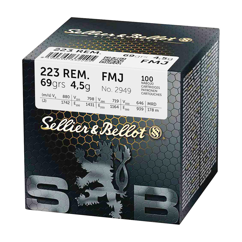 Sellier & Bellot .223 Rem. FMJ BT 4,5g/69grs.
