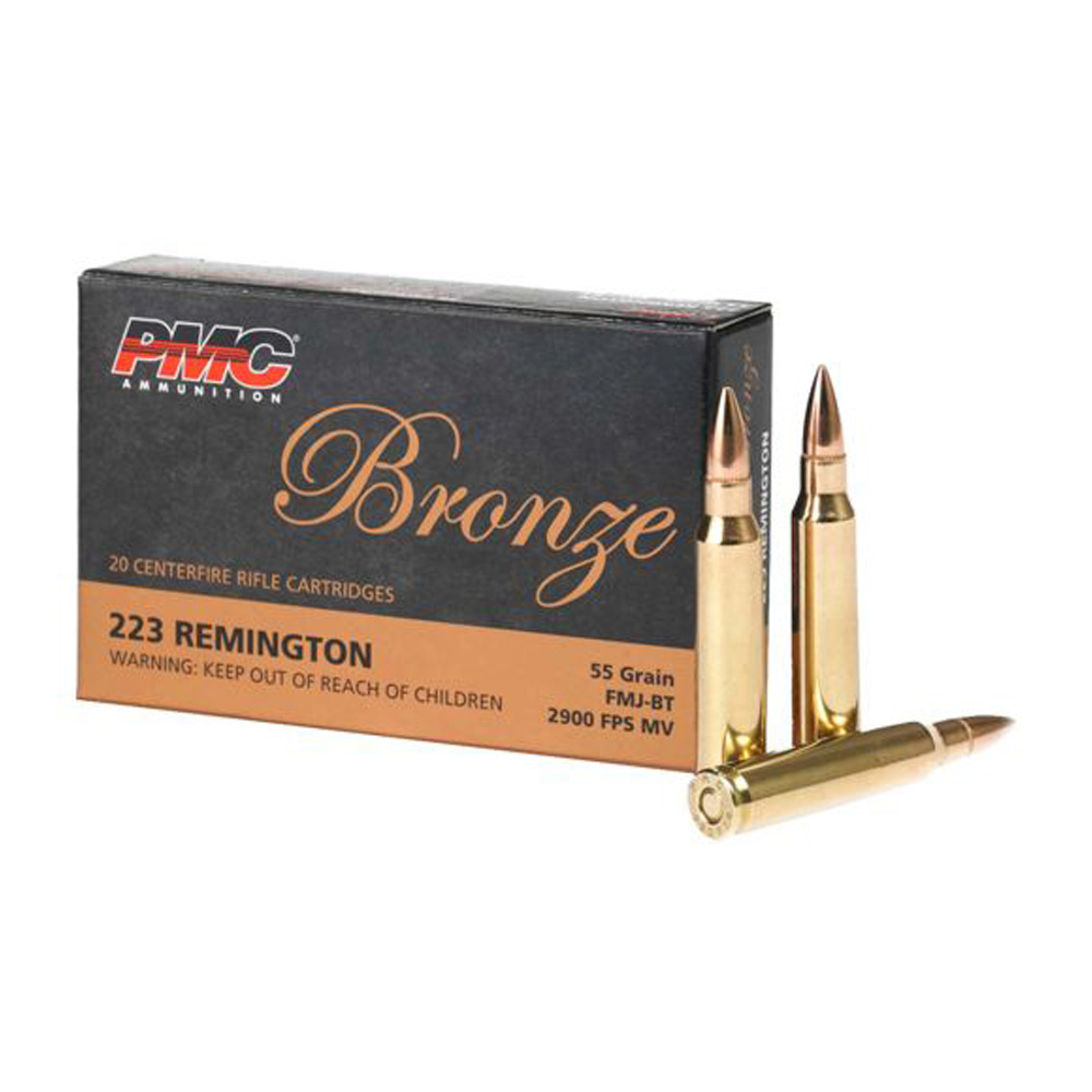 PMC .223 Rem. Bronze FMJ BT 3,6g/55grs.