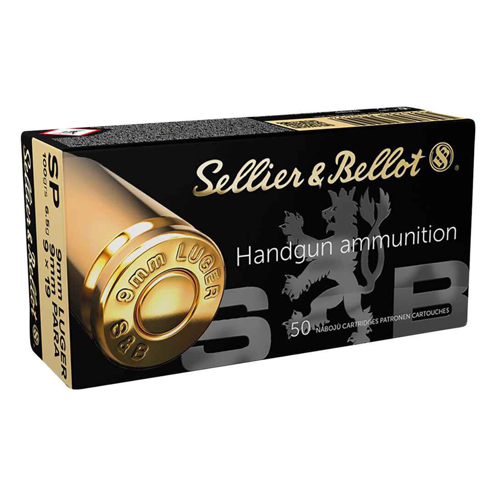 Sellier & Bellot 9 mm SP 6,5g/100grs.