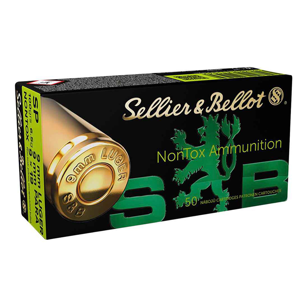 Sellier & Bellot 9 mm Luger SP Nontox 6,5g/100grs.
