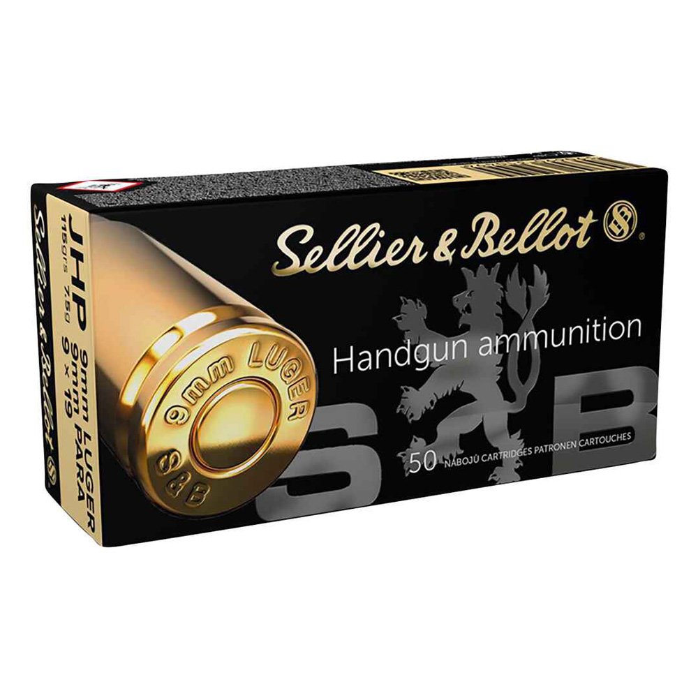 Sellier & Bellot 9 mm Luger JHP 7,5g/115grs.