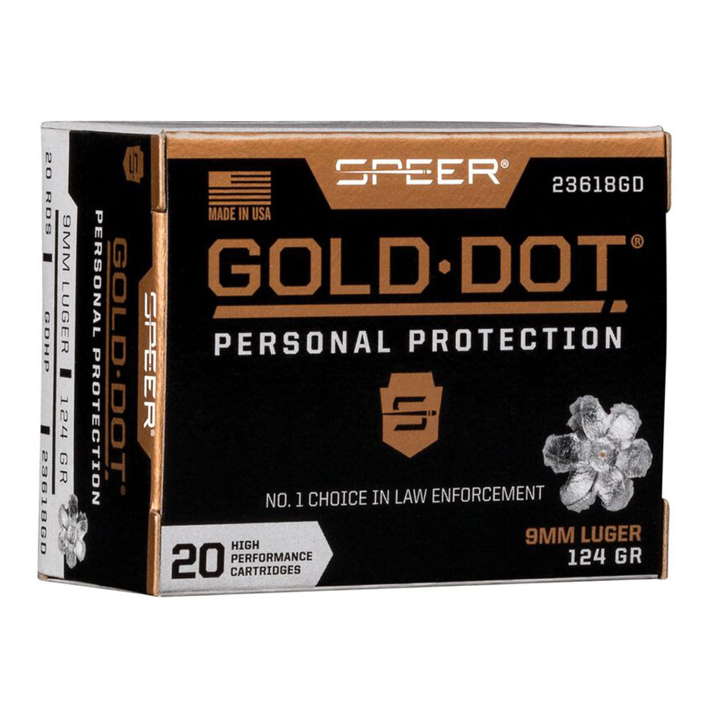 Speer 9 mm Luger Gold Dot HP 8,0g/124grs.