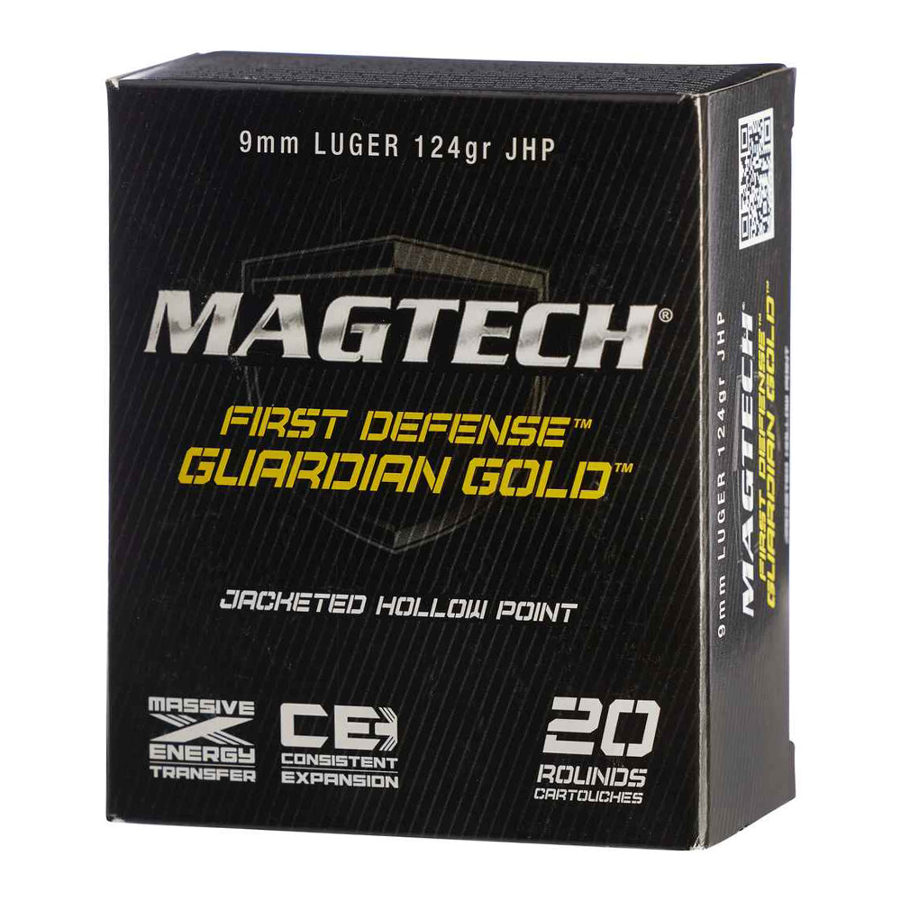 Magtech 9 mm Guardian Gold JHP 8,0g/124grs.