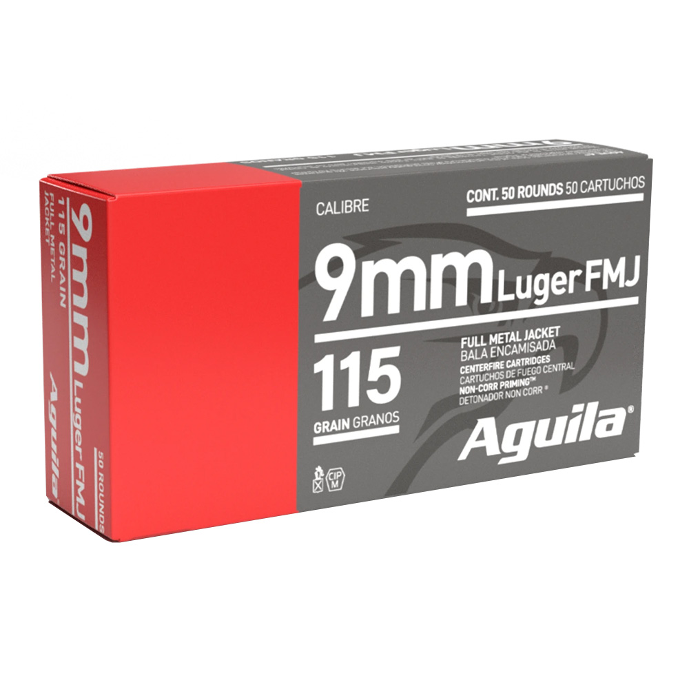 Aguila 9 mm Luger FMJ 7,45g/115grs.