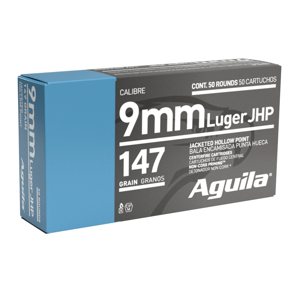 Aguila 9 mm Luger JHP 8,0g/124grs.