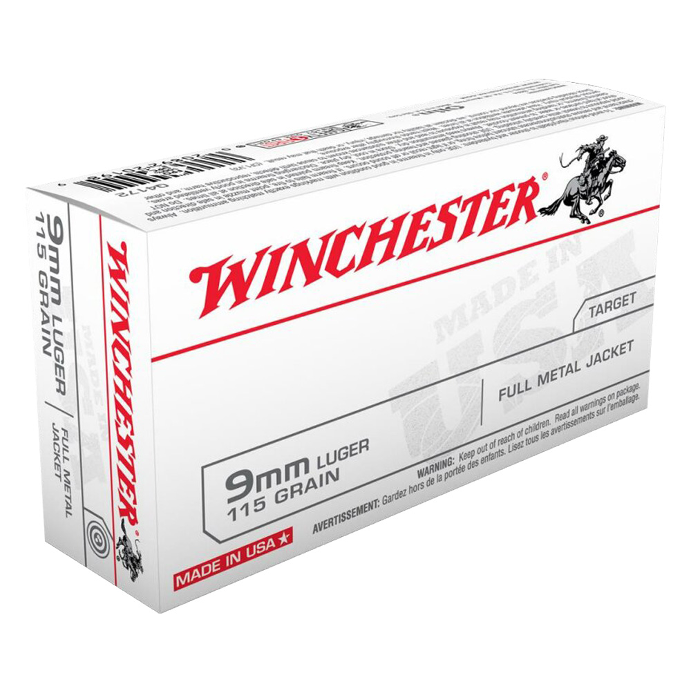 Winchester 9 mm Luger FMJ 7,5g/115grs.