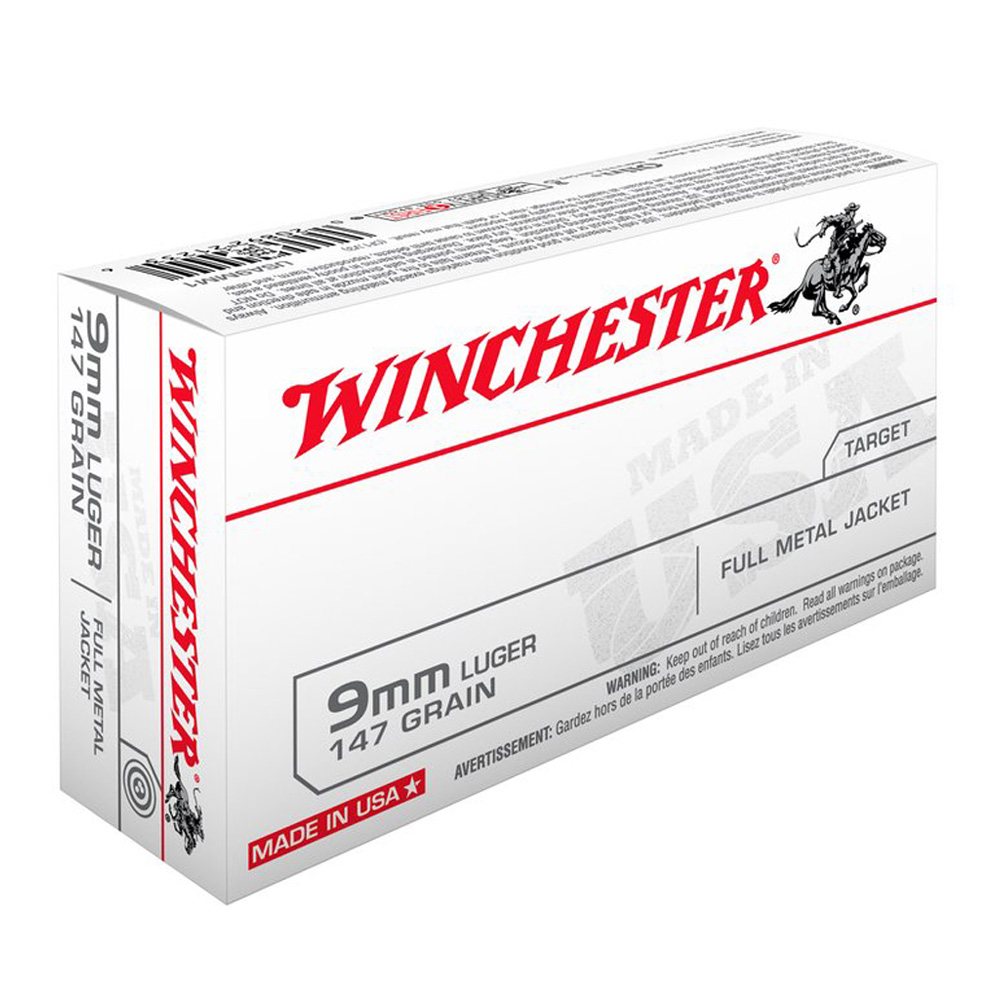Winchester 9 mm Luger FMJ 9,5g/147grs.