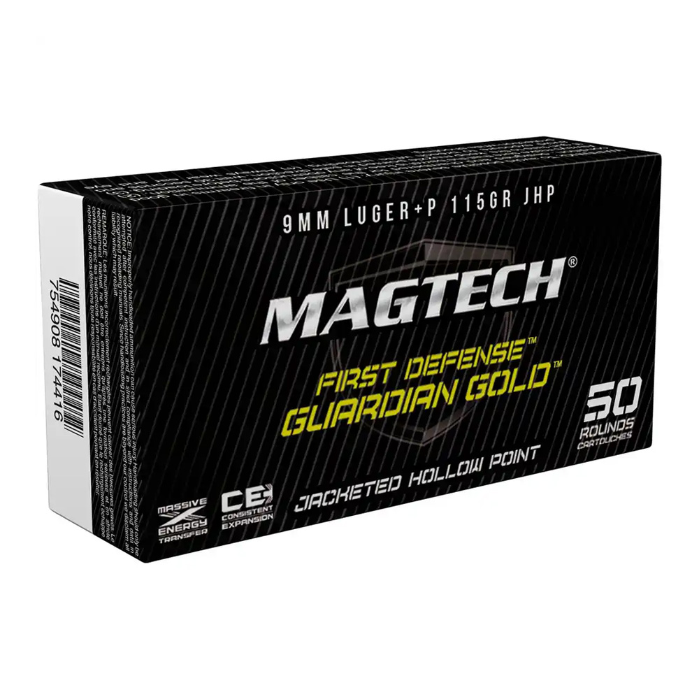 Magtech 9 mm Guardian Gold JHP 7,5g/115grs.