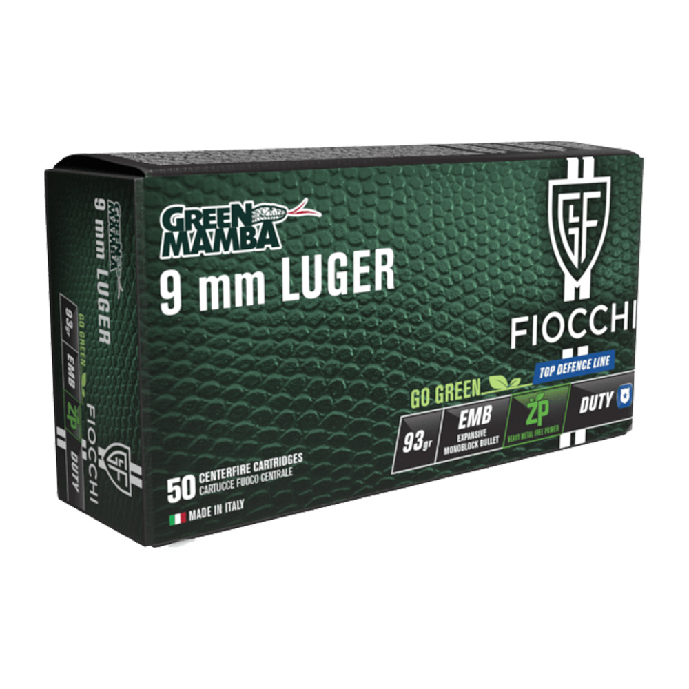 FIOCCHI 9 mm Luger Green Mamba EMB 6,0g/93grs.