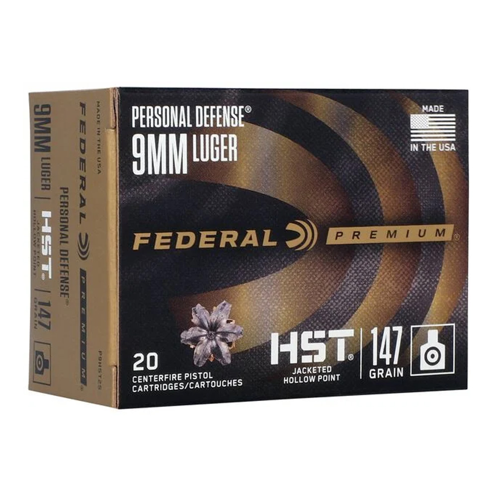 Federal Premium 9 mm Luger HST JHP 9,5g/147grs.