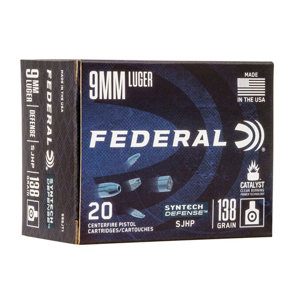 Federal Premium 9mm Luger Syntech Defense SJHP 8,95g/138grs.