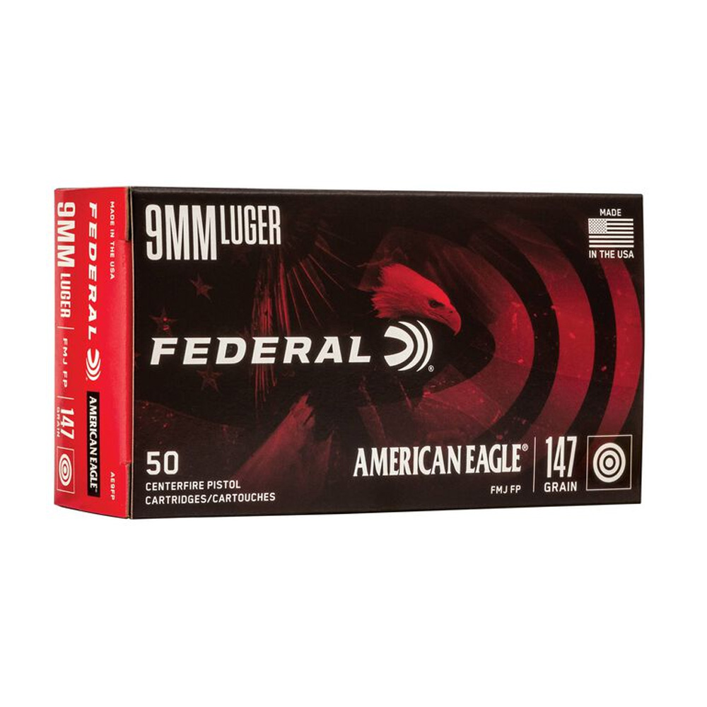 Federal Premium 9mm Luger American Eagle FMJ FP 9,5g/147grs.