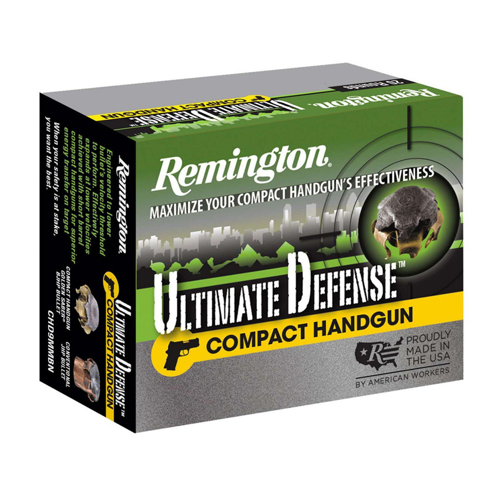 Remington 9mm Luger Ultimate Defense Compact BJHP 8,0g/124grs.