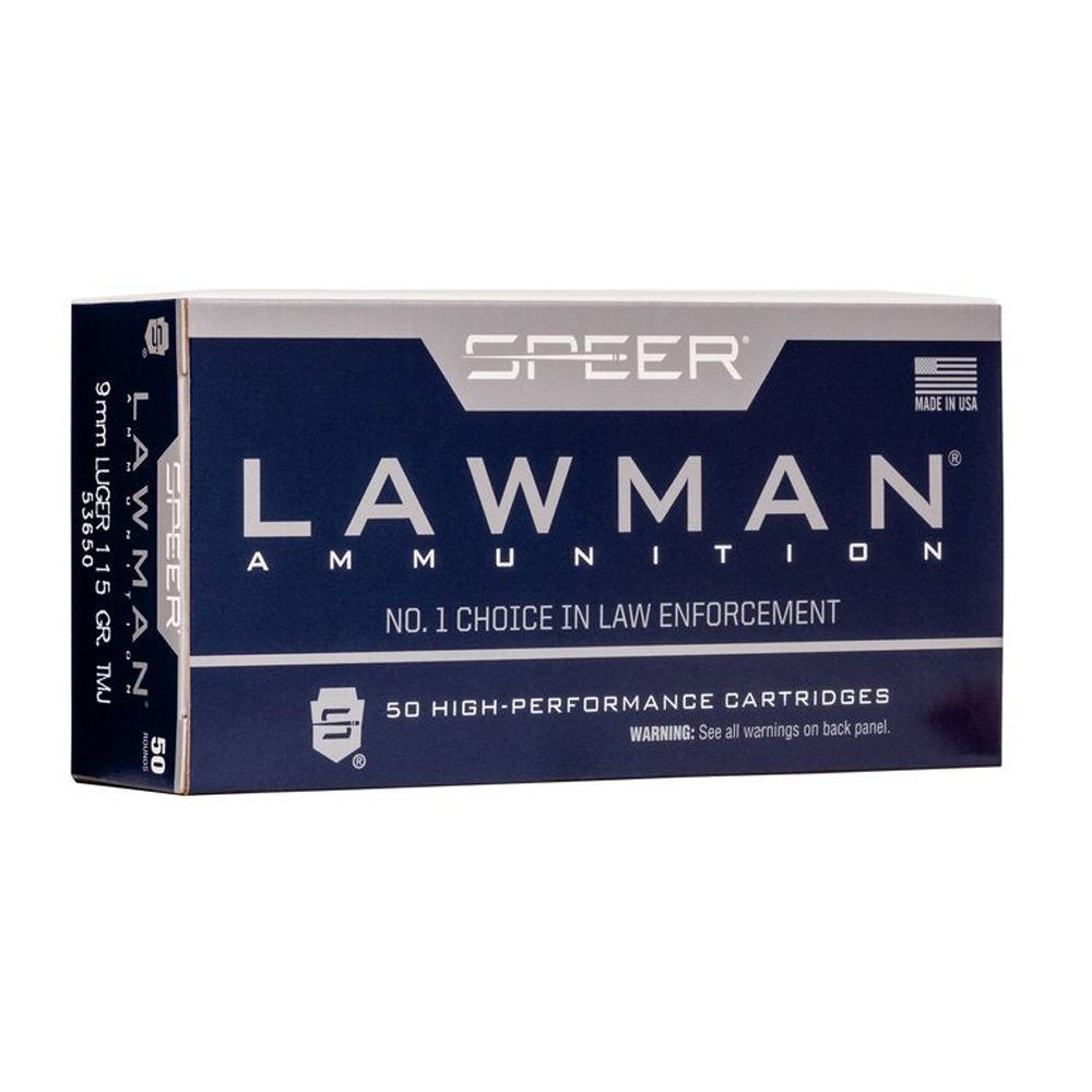 Speer 9mm Luger Lawman Handgun Training TMJ 7,5g/115grs.