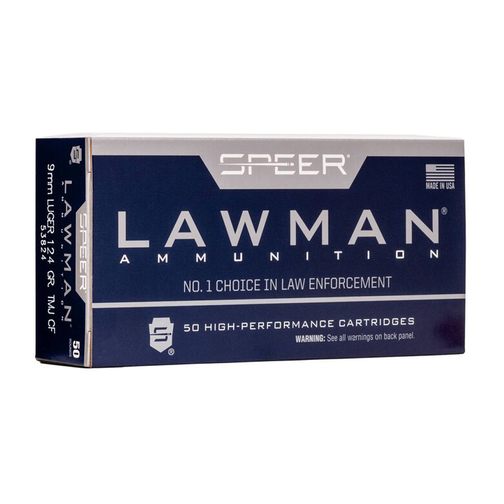 Speer 9mm Luger Lawman TMJ Clean Fire 8,0g/124grs.