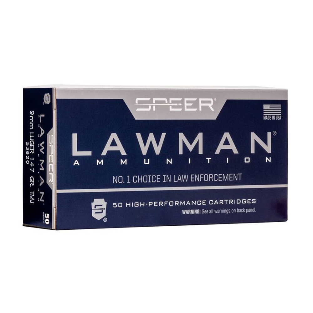 Speer 9mm Luger Lawman Handgun Training TMJ 9,5g/147grs.