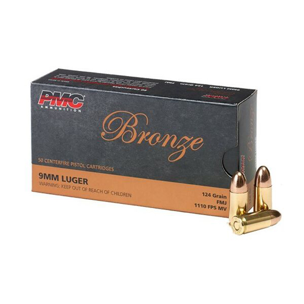 PMC 9 mm Luger Bronze FMJ 8,0g/124grs.