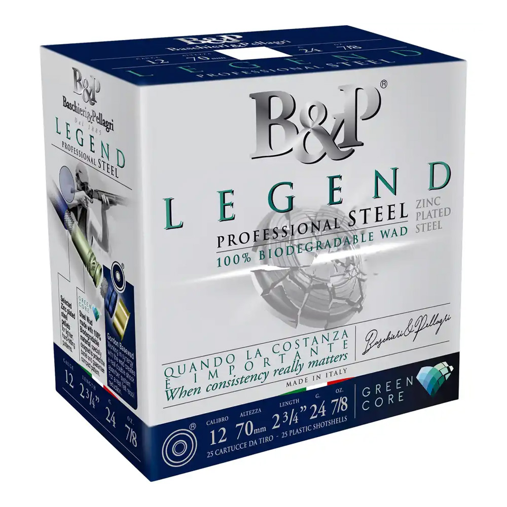 B&P 12/70 F2 Legend Green Core Steel 2,5mm 24g