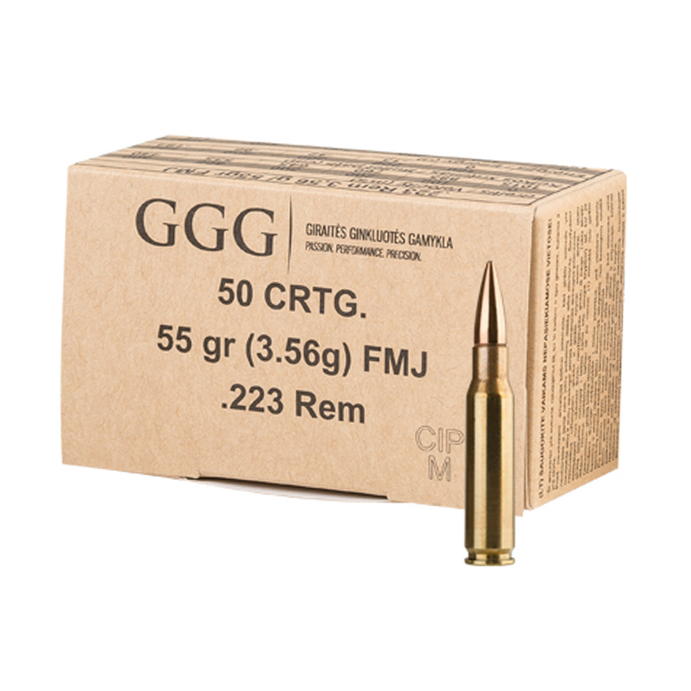 GGG .223 Rem. Standard FMJ 3,56g/55grs.