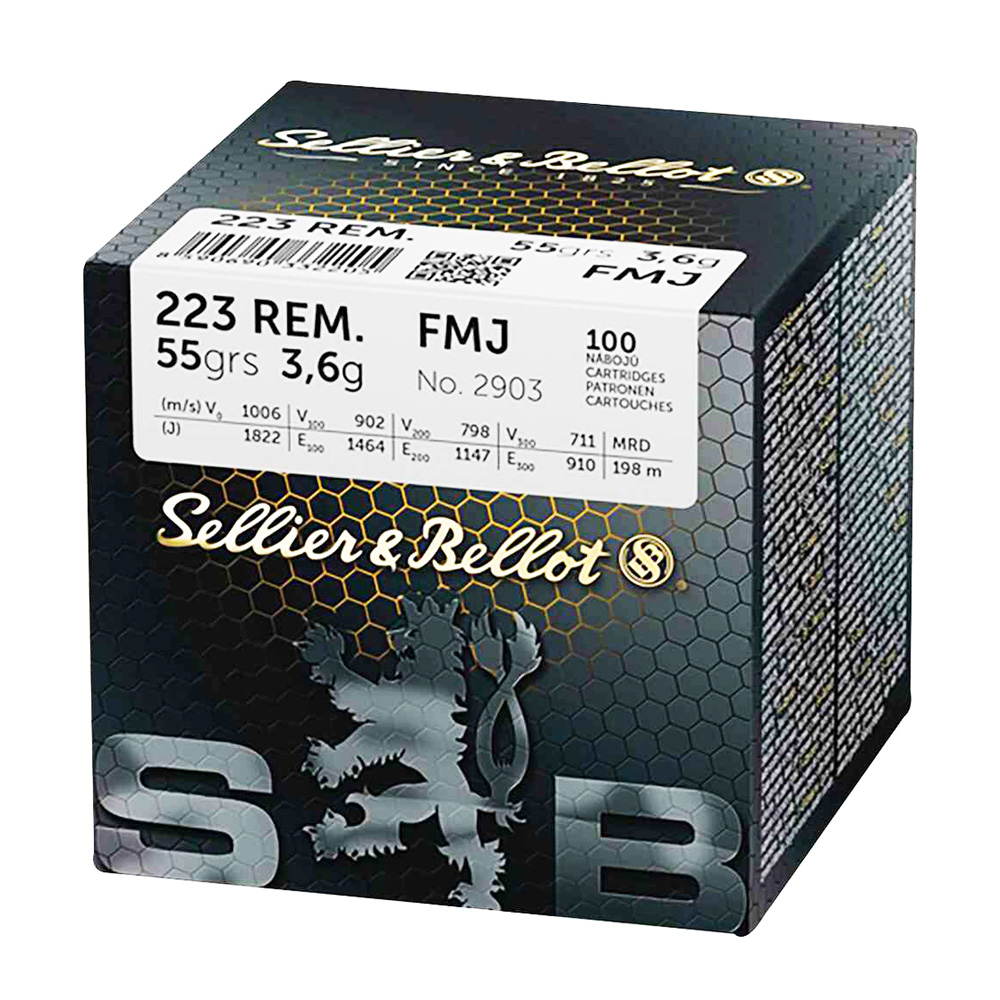 Sellier & Bellot .223 Rem. FMJ BT 3,6g/55grs.