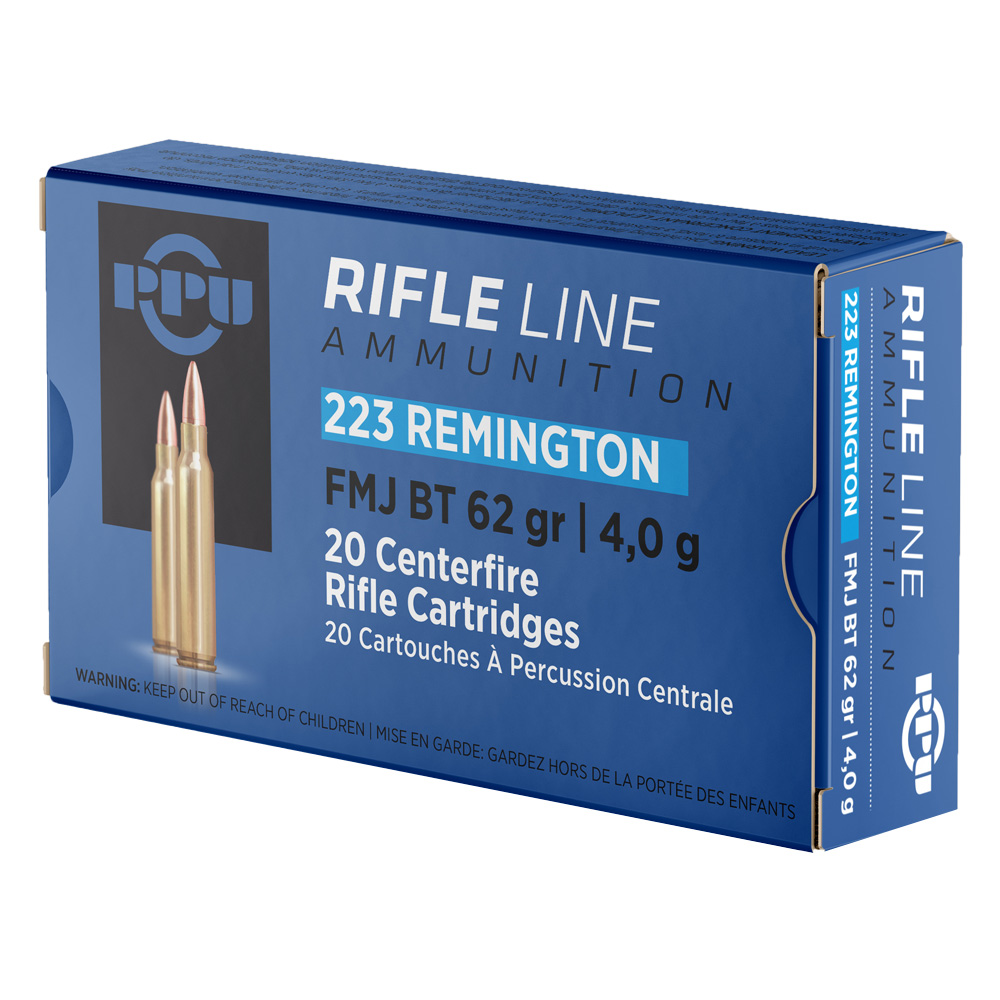 PPU .223 Rem. FMJ BT 4,0g/62grs.