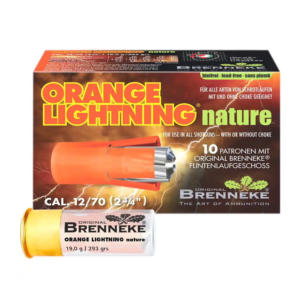 Brenneke 12/70 Orange Lightning nature 19g/293grs