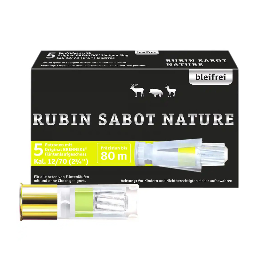Brenneke 12/70 Rubin Sabot Nature 19g/293grs
