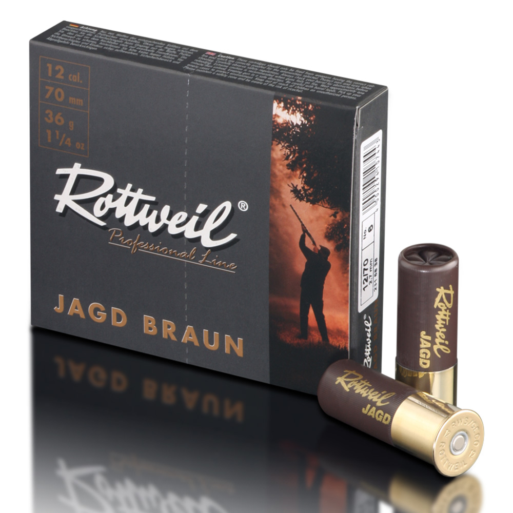 Rottweil 12/70 Jagd Braun 3,0mm 36g