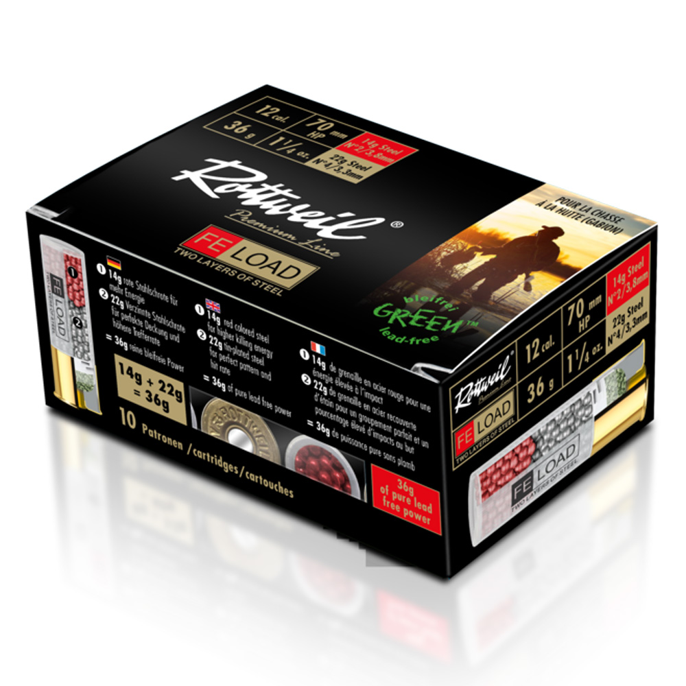 Rottweil 12/70 FE-Load 3,3+3,8mm 36g