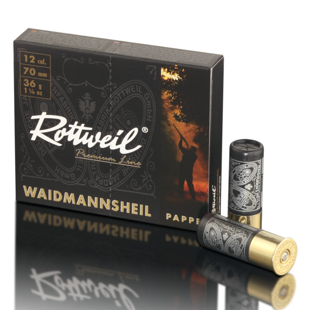 Rottweil 12/70 Waidmannsheil Pappe 3,0mm 36g