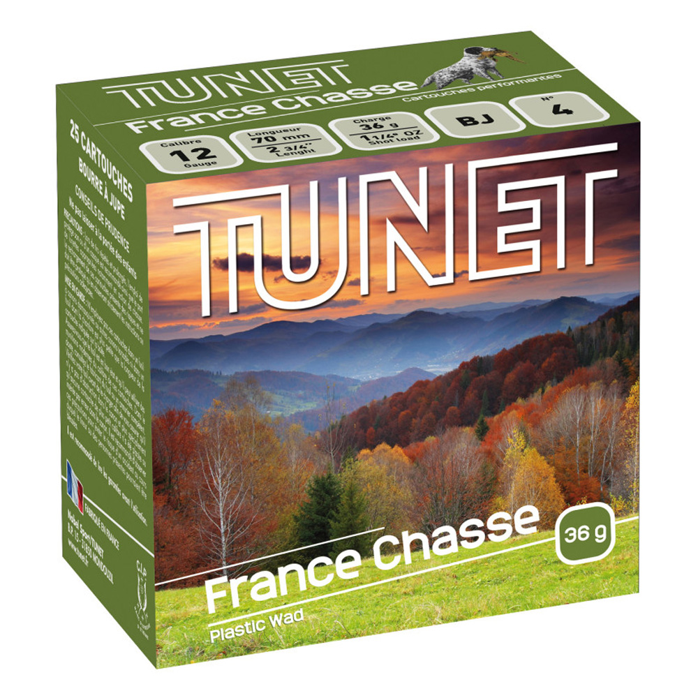 Tunet 12/70 France Chasse 3,25mm 36g