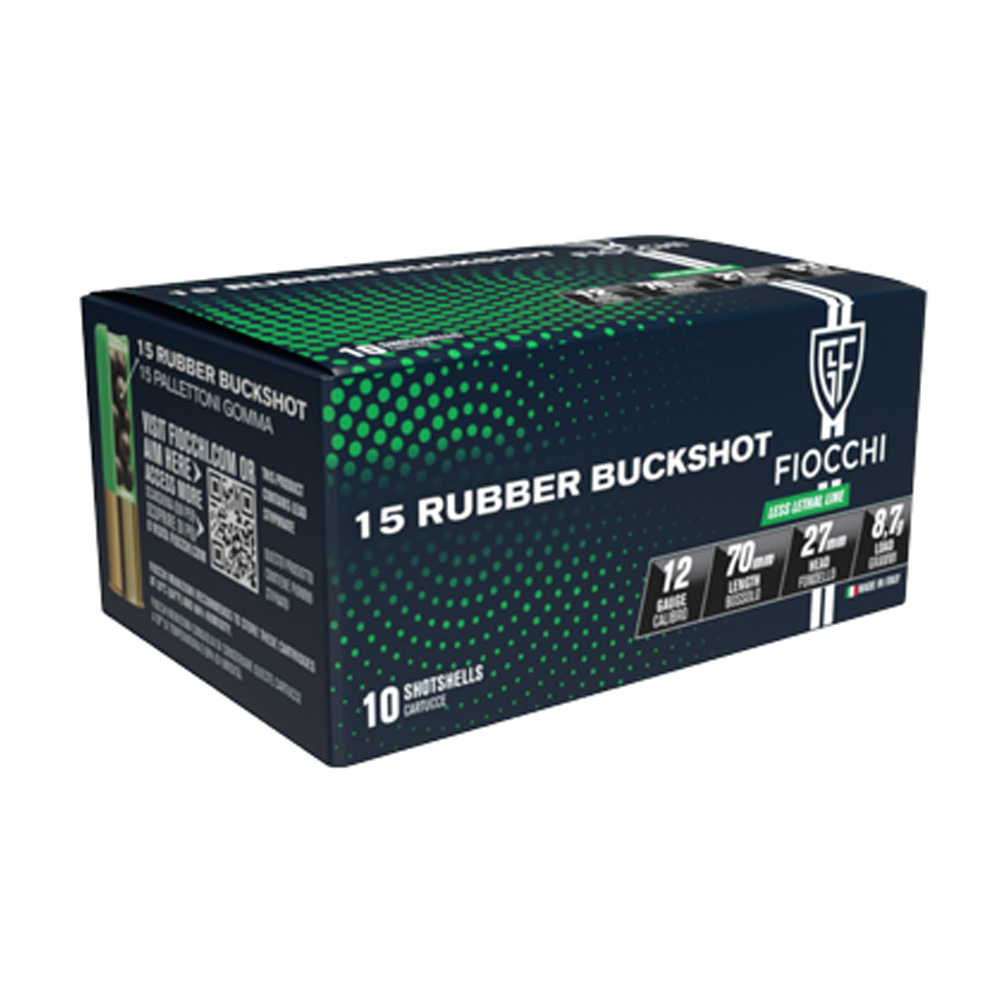 FIOCCHI 12/70 Rubber Buckshot Gummischrot 8,2mm