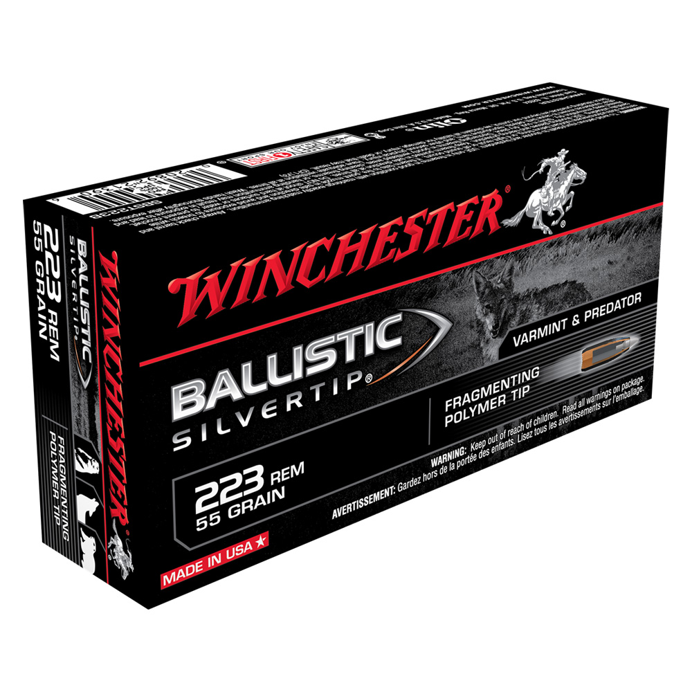 Winchester .223 Rem. Ballistic Silvertip BT 3,56/55grs.