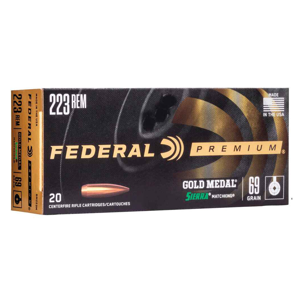 Federal Premium .223 Rem. Gold Medal BTHP 4,5g/69grs.