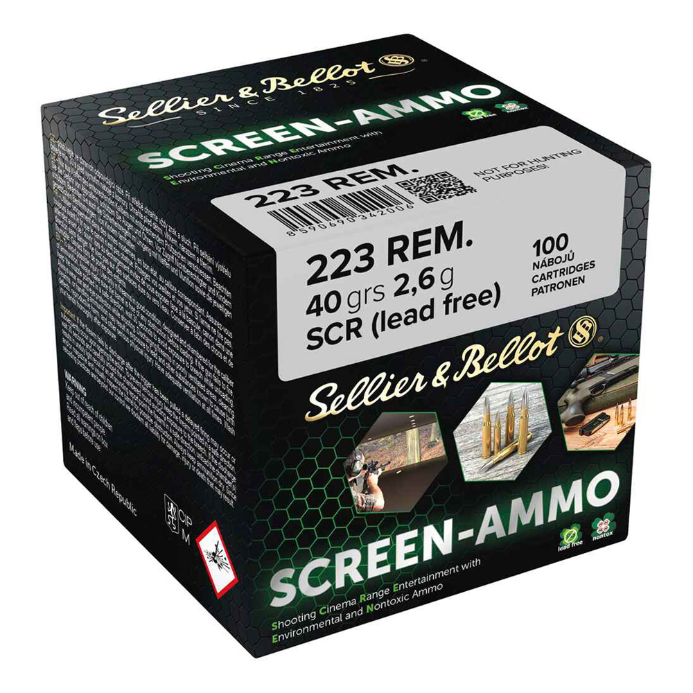 Sellier & Bellot .223 Rem. Screen-Ammo SCR 2,6g/40grs.