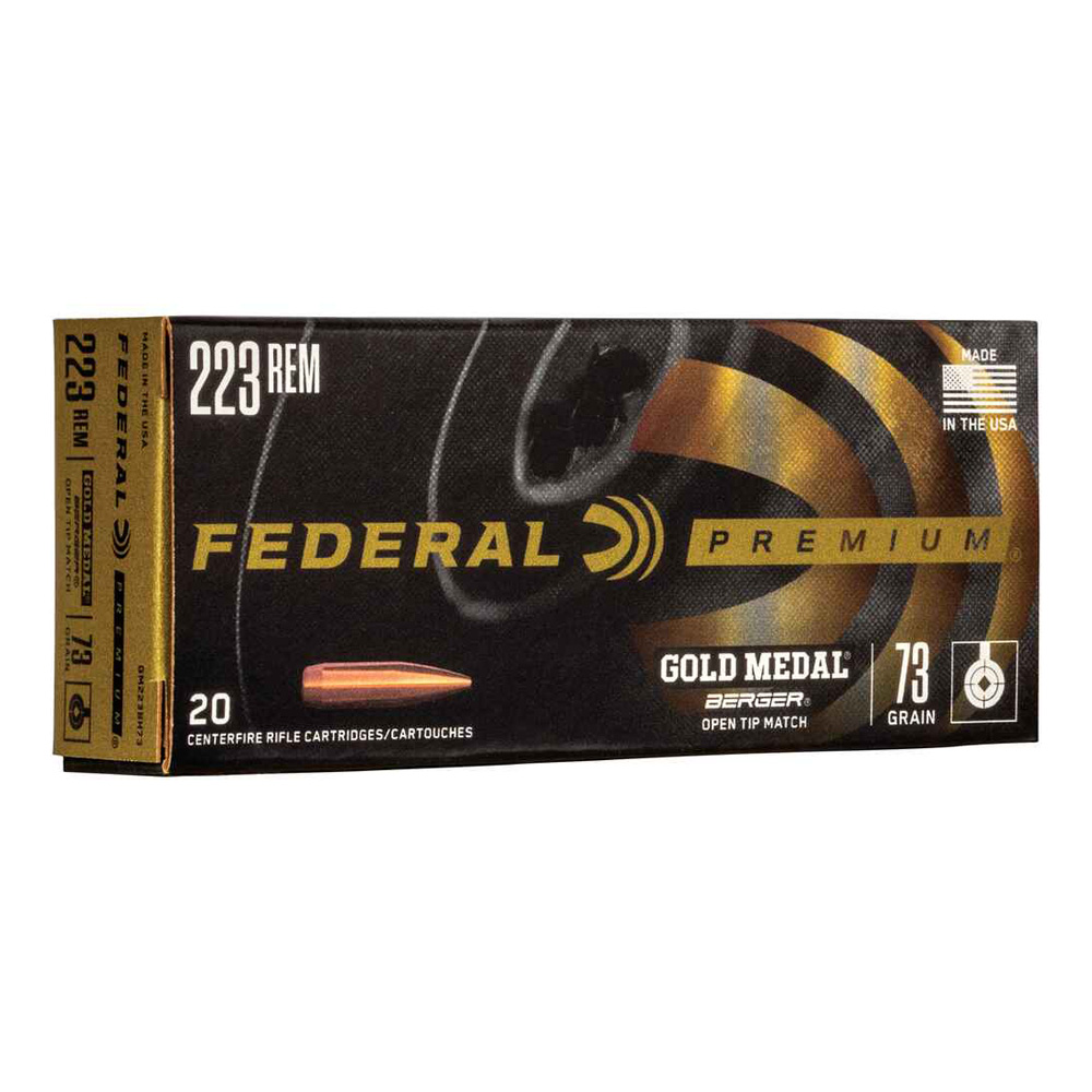 Federal Premium .223 Rem. Gold Medal BTHP 4,7g/73grs.