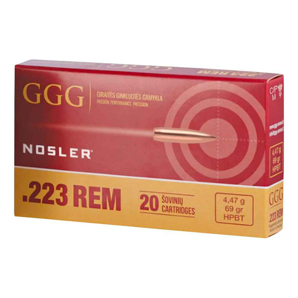 GGG .223 Rem. Nosler HPBT 4,5g/69grs.